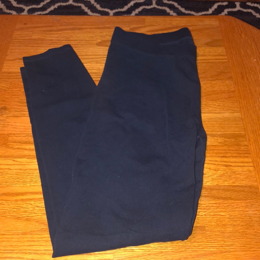 LOFT cotton leggings navy